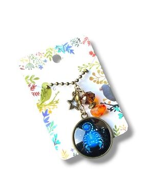 Handcrafted Scorpio Zodiac Pendant Necklace